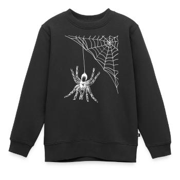 Spinne - Kinder Premium Organic Sweatshirt - Schwarz - Vorne - AI Model Kid Female (0cm)