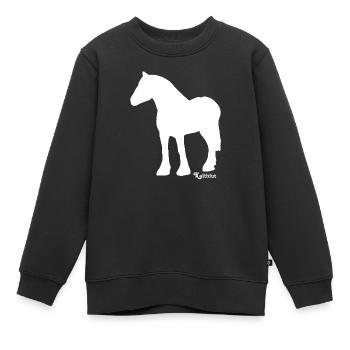 schimmel-kaltblut - Kinder Premium Organic Sweatshirt - Schwarz - Vorne - AI Model Kid Female (0cm)