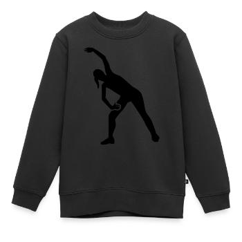 Aerobic - Kinder Premium Organic Sweatshirt - Schwarz - Vorne - AI Model Kid Female (0cm)
