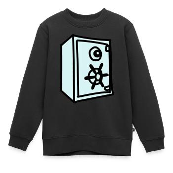 Tresor - Kinder Premium Organic Sweatshirt - Schwarz - Vorne - AI Model Kid Female (0cm)