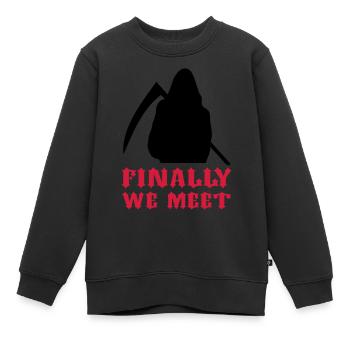 Sensenmann / Reaper / final / Tod - Kinder Premium Organic Sweatshirt - Schwarz - Vorne - AI Model Kid Female (0cm)