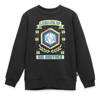 Leveling up to big Brother 2019 Bald großer Bruder - Sweat Premium enfant bio - noir - Devant - AI Model Kid Female (0cm)