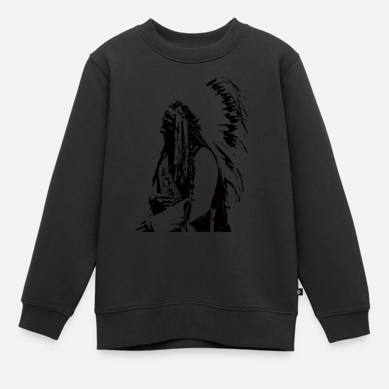 Chef indien - Sweat Premium enfant bio - noir