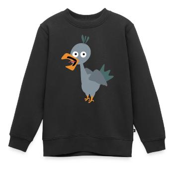 Coucou Animagile - Sweat Premium enfant bio - noir - Devant - AI Model Kid Female (0cm)