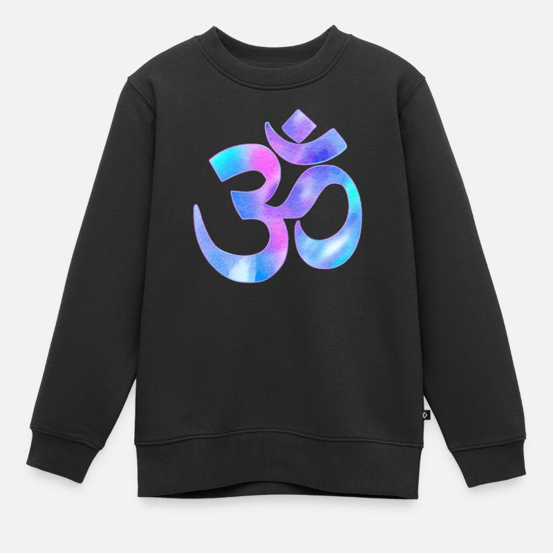 Om - Sweat Premium enfant bio - noir