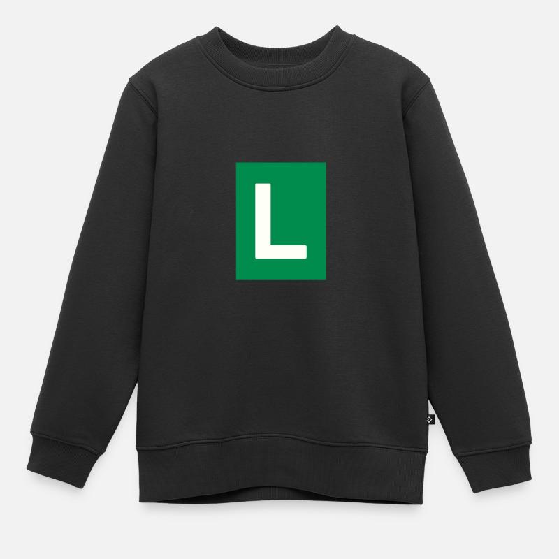 L - Sweat Premium enfant bio - noir