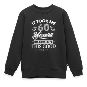 Il m'a fallu 60 ans pour regarder ce bon cadeau des années 60 - Sweat Premium enfant bio - noir - Devant - AI Model Kid Female (0cm)