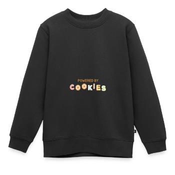 COOKIES - Sweat Premium enfant bio - noir - Devant - AI Model Kid Female (0cm)