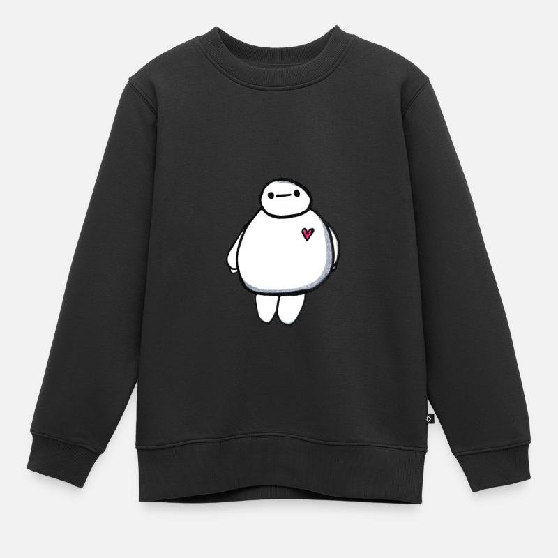 baymax - Sweat Premium enfant bio - noir