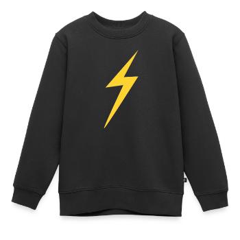 Blitz - Kinder Premium Organic Sweatshirt - Schwarz - Vorne - AI Model Kid Female (0cm)