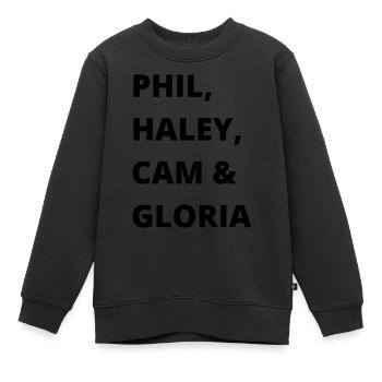 Modern family - Kids Premium Organic Sweatshirt - black - Front - AI Model Kid Female (0cm)