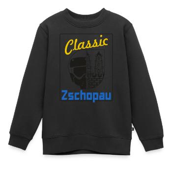 Enduro Classic Zschopau MZ Vintage Erzgebirge - Sweat Premium enfant bio - noir - Devant - AI Model Kid Female (0cm)