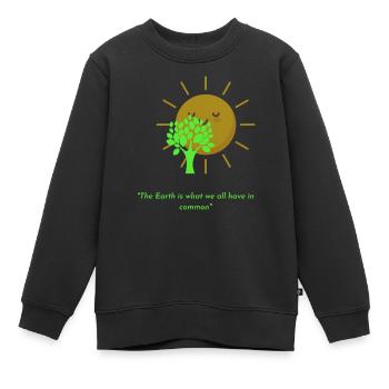Save The Planet - Sweat Premium enfant bio - noir - Devant - AI Model Kid Female (0cm)