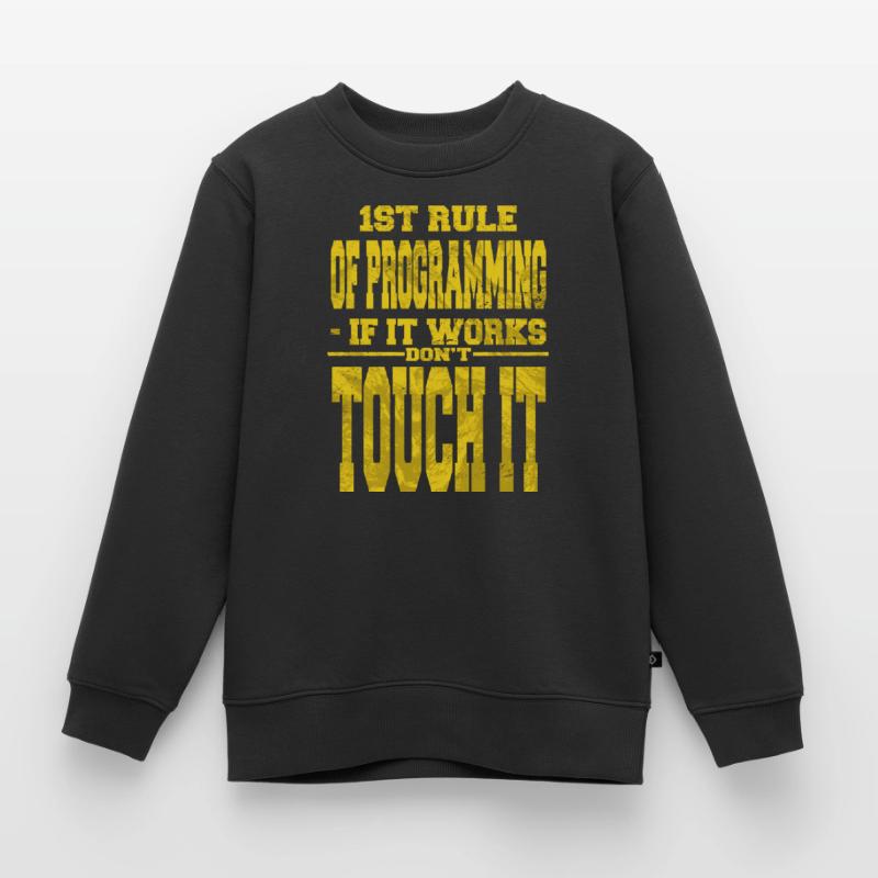 computer programming humor backend developer Kinder Premium Organic Sweatshirt