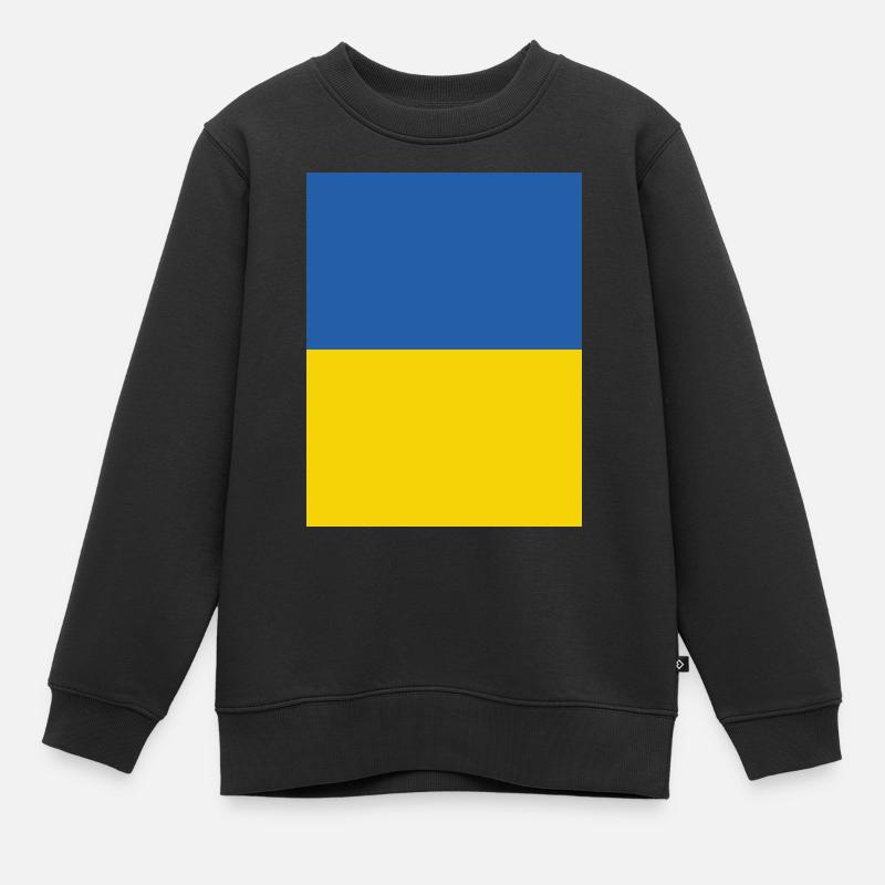Solidarité avec l’Ukraine - Sweat Premium enfant bio - noir