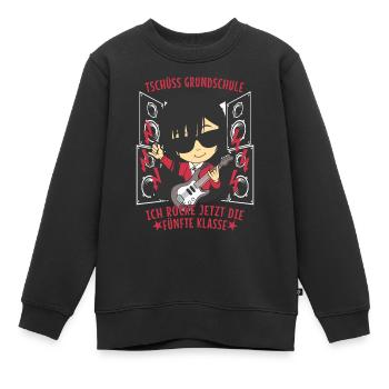 5. Klasse Coole Mädchen Grundschule Abschluss 2026 - Kinder Premium Organic Sweatshirt - Schwarz - Vorne - AI Model Kid Female (0cm)