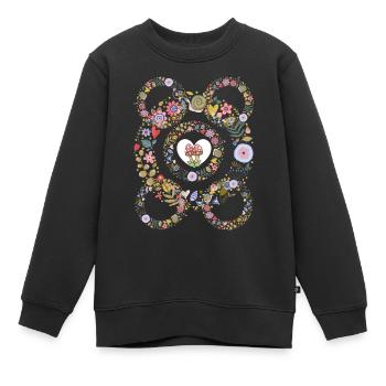 mangez moi mangez moi - Sweat Premium enfant bio - noir - Devant - AI Model Kid Female (0cm)