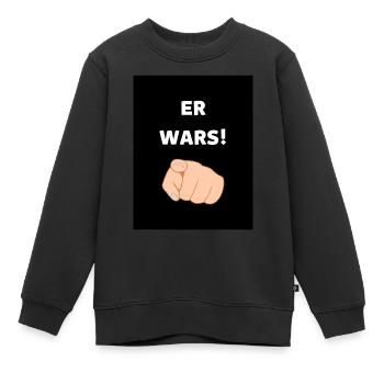 ER WARS - Kinder Premium Organic Sweatshirt - Schwarz - Vorne - AI Model Kid Female (0cm)