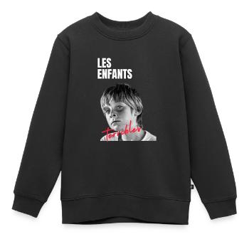 Les enfants terribles Terry - Sweat Premium enfant bio - noir - Devant - AI Model Kid Female (0cm)