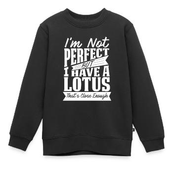 PARFAIT AVEC LOTUS CAR - Sweat Premium enfant bio - noir - Devant - AI Model Kid Female (0cm)