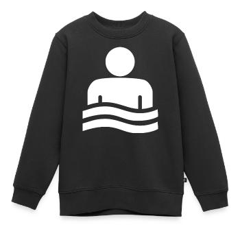 Island Hot Tub Hot Springs Iceland - Kinder Premium Organic Sweatshirt - Schwarz - Vorne - AI Model Kid Female (0cm)