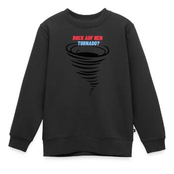 Tornado - Kinder Premium Organic Sweatshirt - Schwarz - Vorne - AI Model Kid Female (0cm)