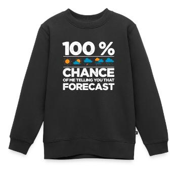 Tornado - Kinder Premium Organic Sweatshirt - Schwarz - Vorne - AI Model Kid Female (0cm)