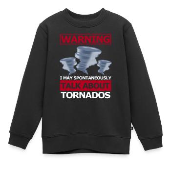 Tornado - Kinder Premium Organic Sweatshirt - Schwarz - Vorne - AI Model Kid Female (0cm)
