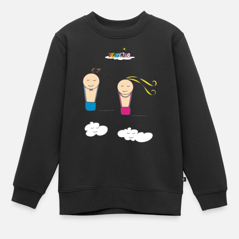 Fliegende Pallaparents - Kinder Premium Organic Sweatshirt - Schwarz