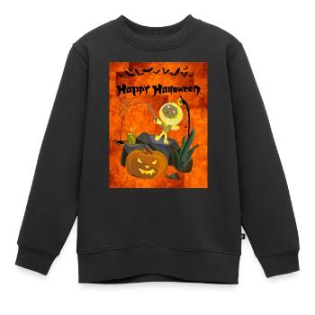 Joyeux halloween - Sweat Premium enfant bio - noir - Devant - AI Model Kid Female (0cm)