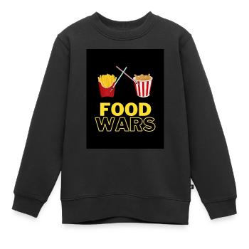 Food Wars - Kinder Premium Organic Sweatshirt - Schwarz - Vorne - AI Model Kid Female (0cm)