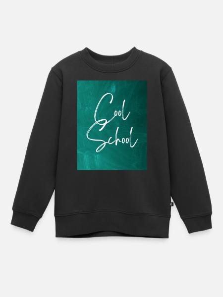 Cool School - Kinder Premium Organic Sweatshirt - Schwarz
