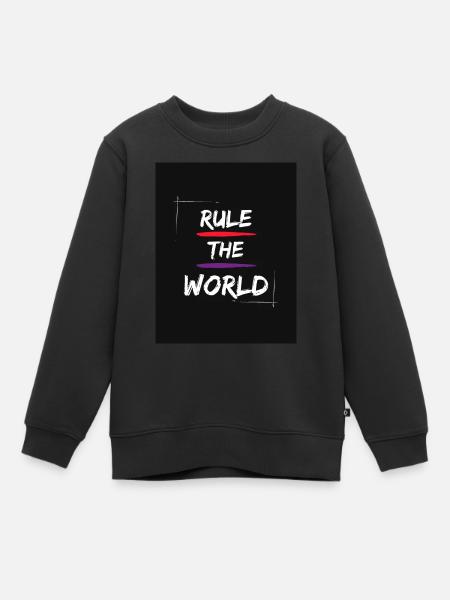 Regel die Welt - Kinder Premium Organic Sweatshirt - Schwarz
