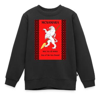 Macnamara Familienname - Kinder Premium Organic Sweatshirt - Schwarz - Vorne - AI Model Kid Female (0cm)