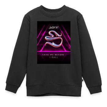 Sauvez-moi avant que je tombe Design - Sweat Premium enfant bio - noir - Devant - AI Model Kid Female (0cm)
