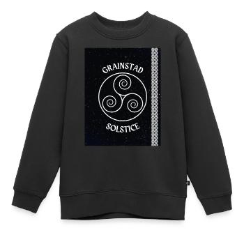 Irlandais pour Solstice - Sweat Premium enfant bio - noir - Devant - AI Model Kid Female (0cm)