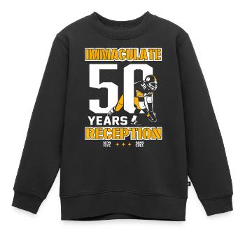 Immaculate 50 Years Reception Pittsburgh - Sweat Premium enfant bio - noir - Devant - AI Model Kid Female (0cm)