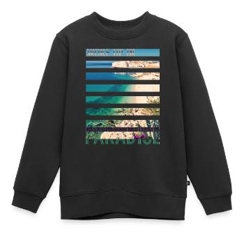 Kroatien Kroatien Hrvatska Kroatien Kroaten Paradies - Kinder Premium Organic Sweatshirt - Schwarz - Vorne - AI Model Kid Female (0cm)