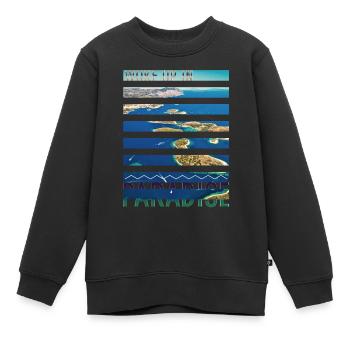 Kroatien Kroatien Hrvatska Kroatien Kroaten Paradies - Kinder Premium Organic Sweatshirt - Schwarz - Vorne - AI Model Kid Female (0cm)