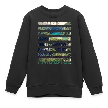 Kroatien Kroatien Hrvatska Kroatien Kroaten Paradies - Kinder Premium Organic Sweatshirt - Schwarz - Vorne - AI Model Kid Female (0cm)