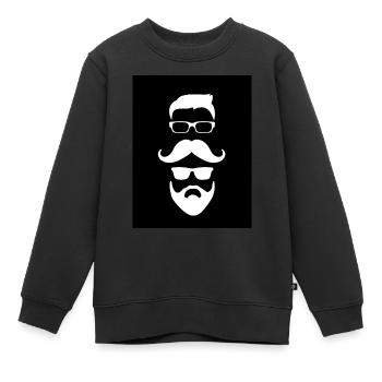 Zwei Freunde - Kinder Premium Organic Sweatshirt - Schwarz - Vorne - AI Model Kid Female (0cm)