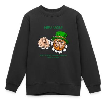 Journée mondiale du Cp - Sweat Premium enfant bio - noir - Devant - AI Model Kid Female (0cm)