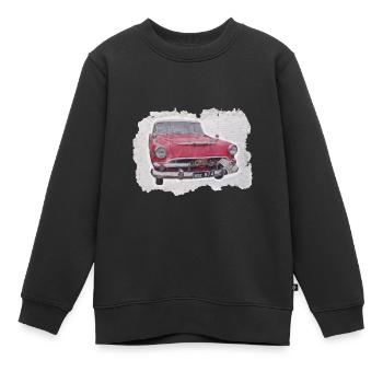 Voiture rouge - Sweat Premium enfant bio - noir - Devant - AI Model Kid Female (0cm)