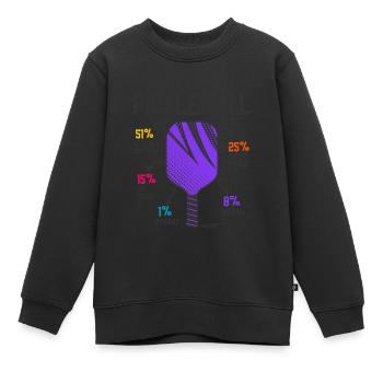 Why I Lose at Pickleball Player Funny Pickleballer - Kids Premium Organic Sweatshirt - black - Front - AI Model Kid Female (0cm)