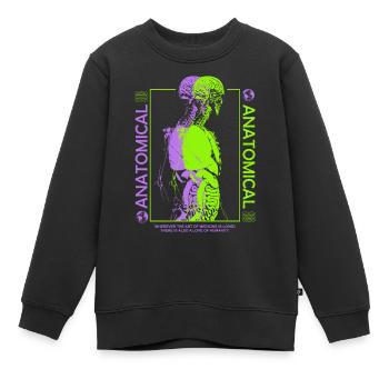 Anatomical Streetwear - Kinder Premium Organic Sweatshirt - Schwarz - Vorne - AI Model Kid Female (0cm)