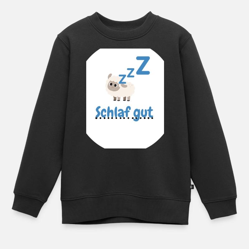 Schaf gut - Kinder Premium Organic Sweatshirt - Schwarz