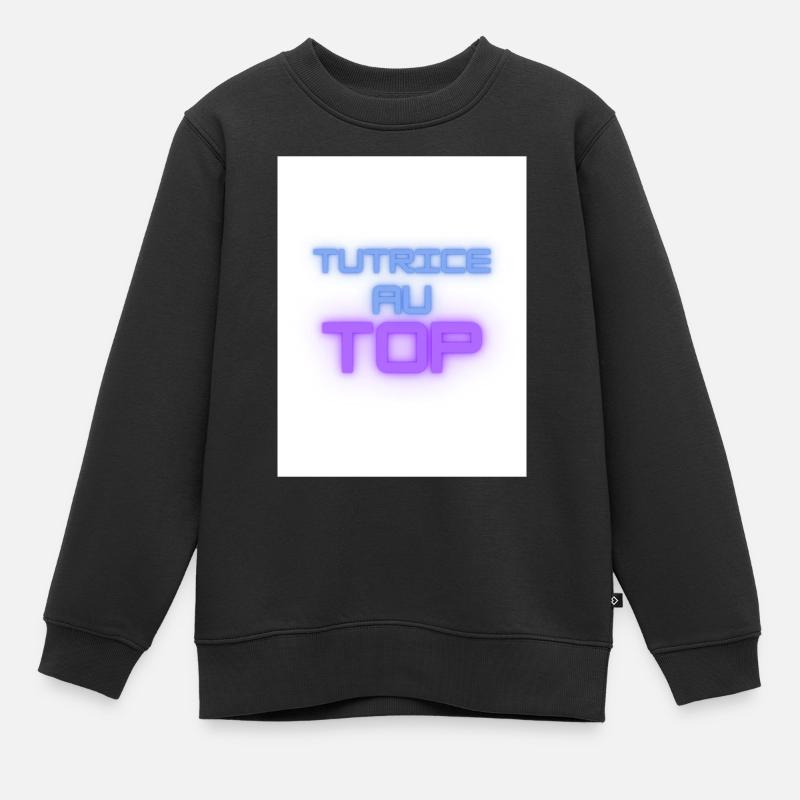 tutrice - Sweat Premium enfant bio - noir