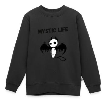 Vie mystique - Sweat Premium enfant bio - noir - Devant - AI Model Kid Female (0cm)