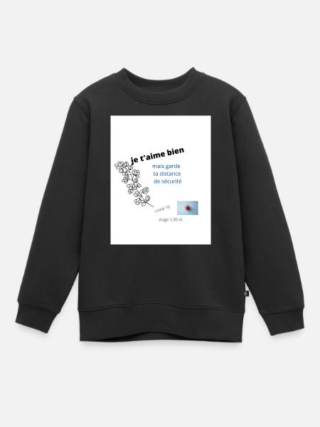 god's healing - Sweat Premium enfant bio - noir