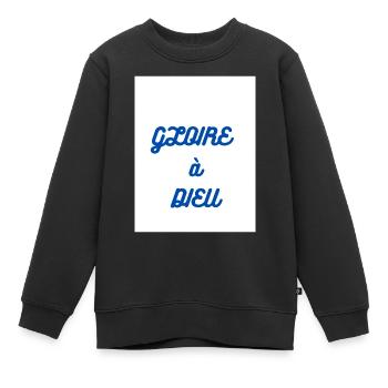 le créateur - Sweat Premium enfant bio - noir - Devant - AI Model Kid Female (0cm)